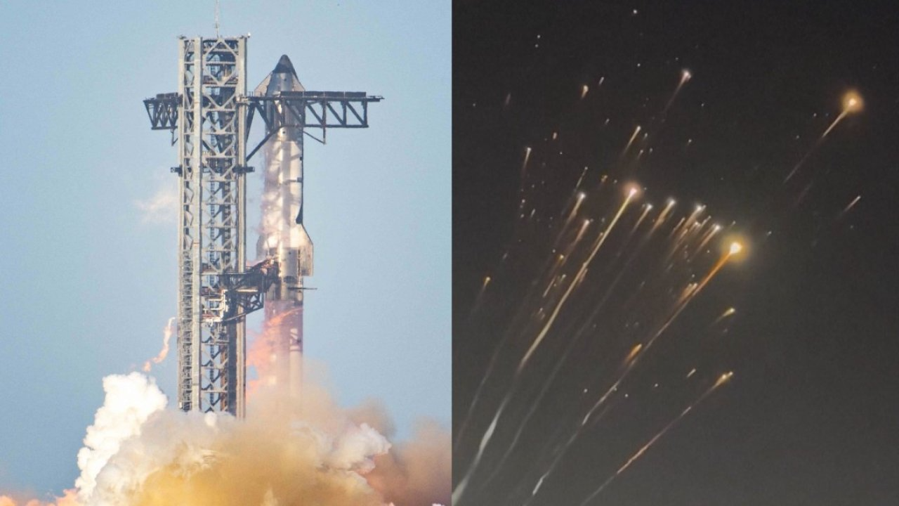 Explosión del cohete Starship de SpaceX sobre el Caribe